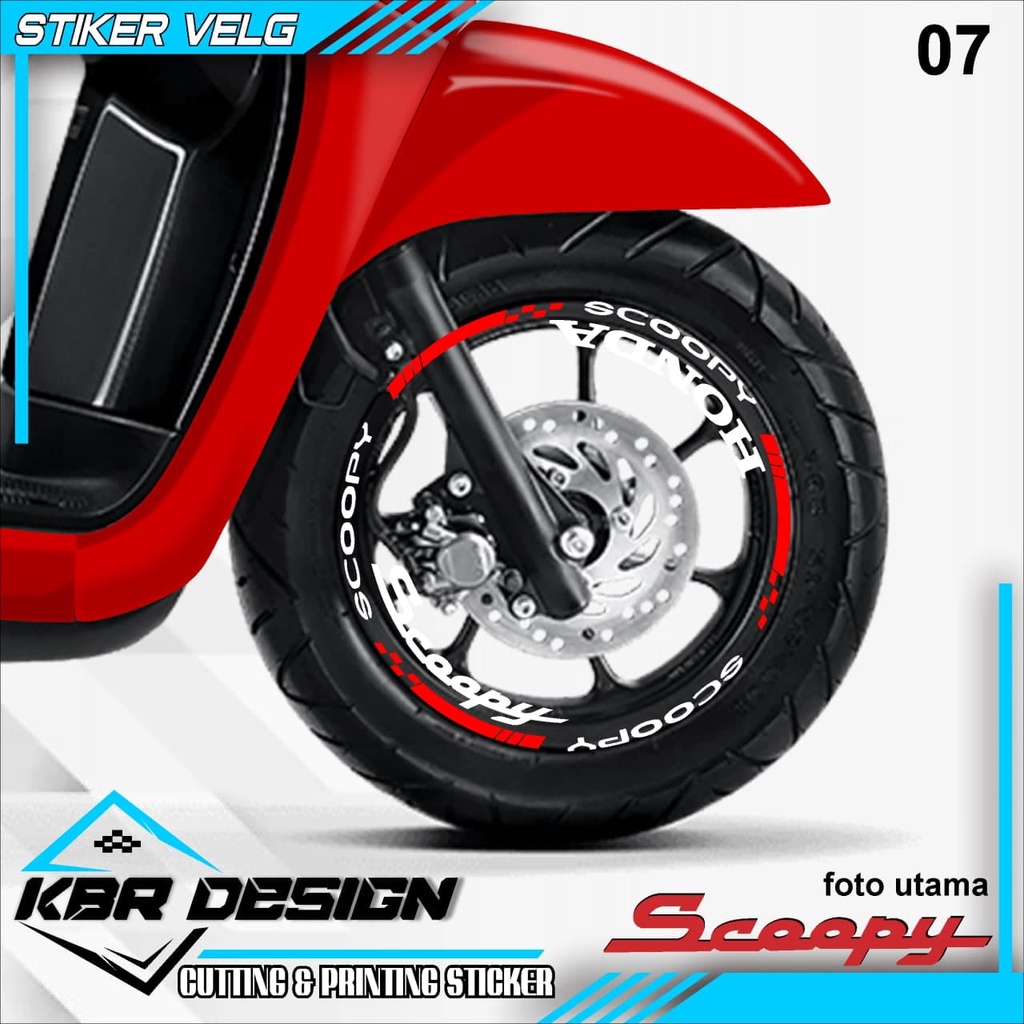 COD lis velg scoopy/cuting sticker/aksesoris motor scoopy 07