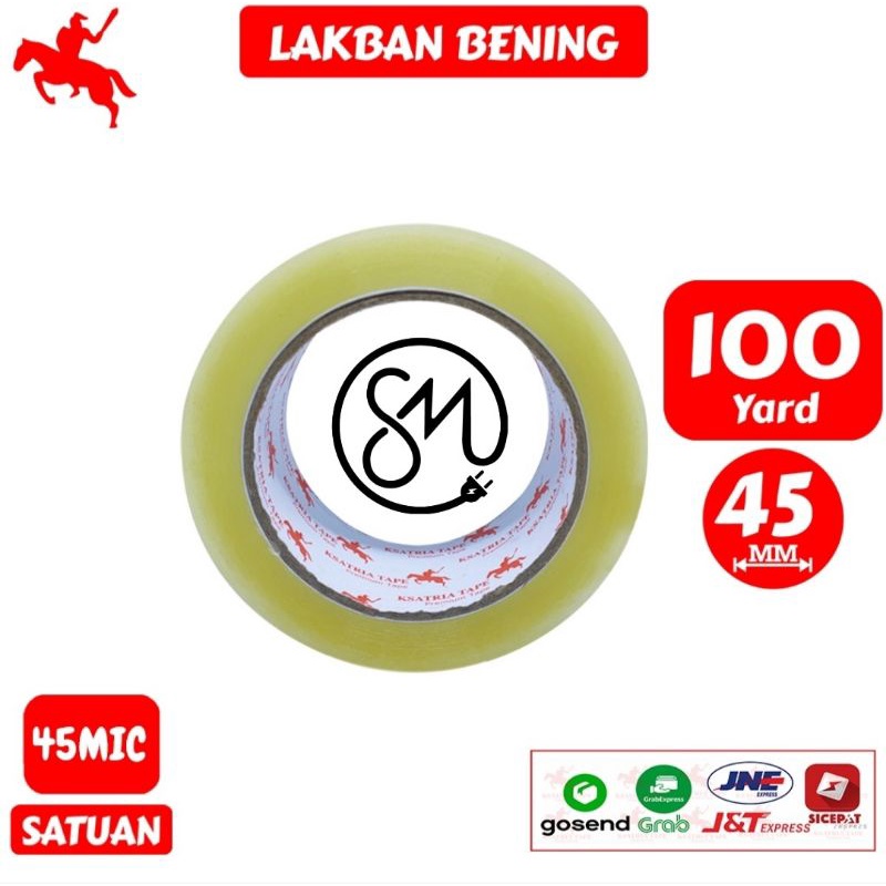 

Lakban Bening Ksatria 100 Yard Full Isolasi