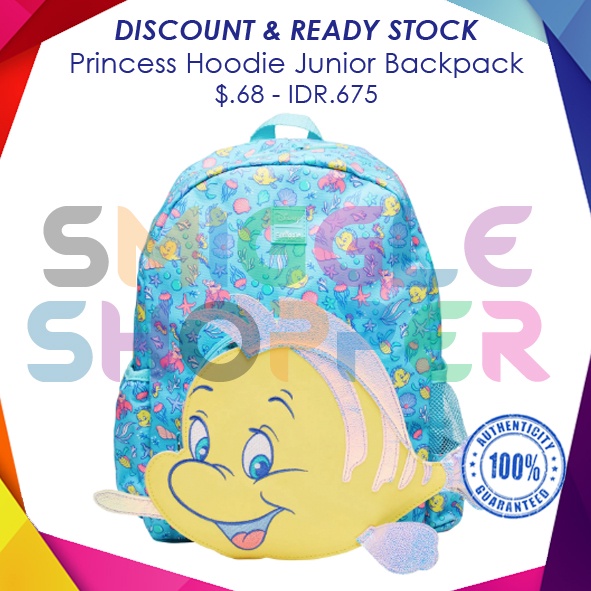 smiggle ORI Disney Princess Junior Hoodie Backpack