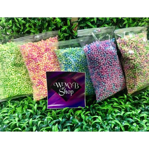 

BUTIRAN BUTIR STEROFOAM GABUS STIROFOAM FLOAM BEADS WARNA DIY