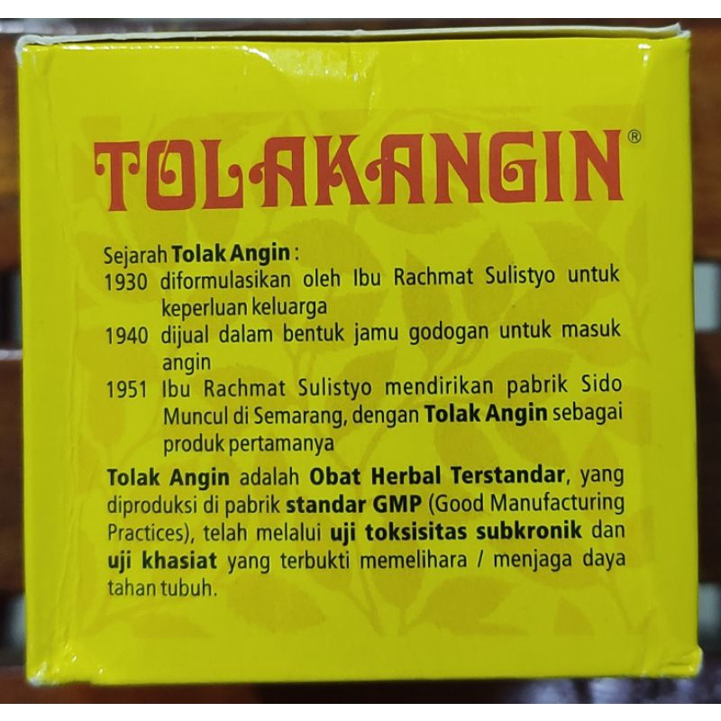 Tolak Angin Cair isi 12 Sachet / Kembung / Masuk Angin / Mual / Teman Perjalanan