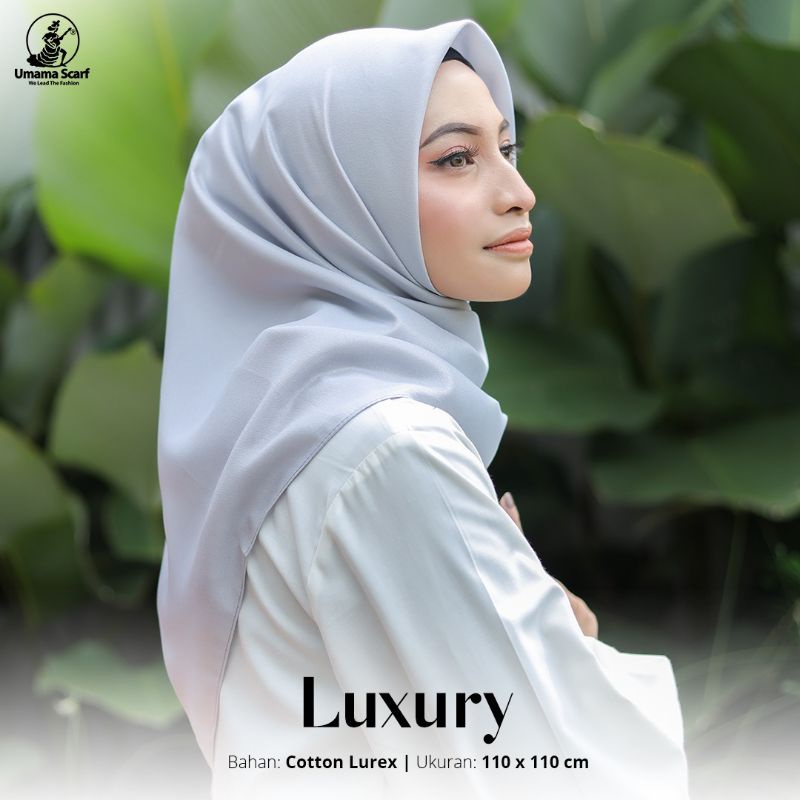 Umama Scarf Jilbab Segiempat Polos Luxury 110 x 110