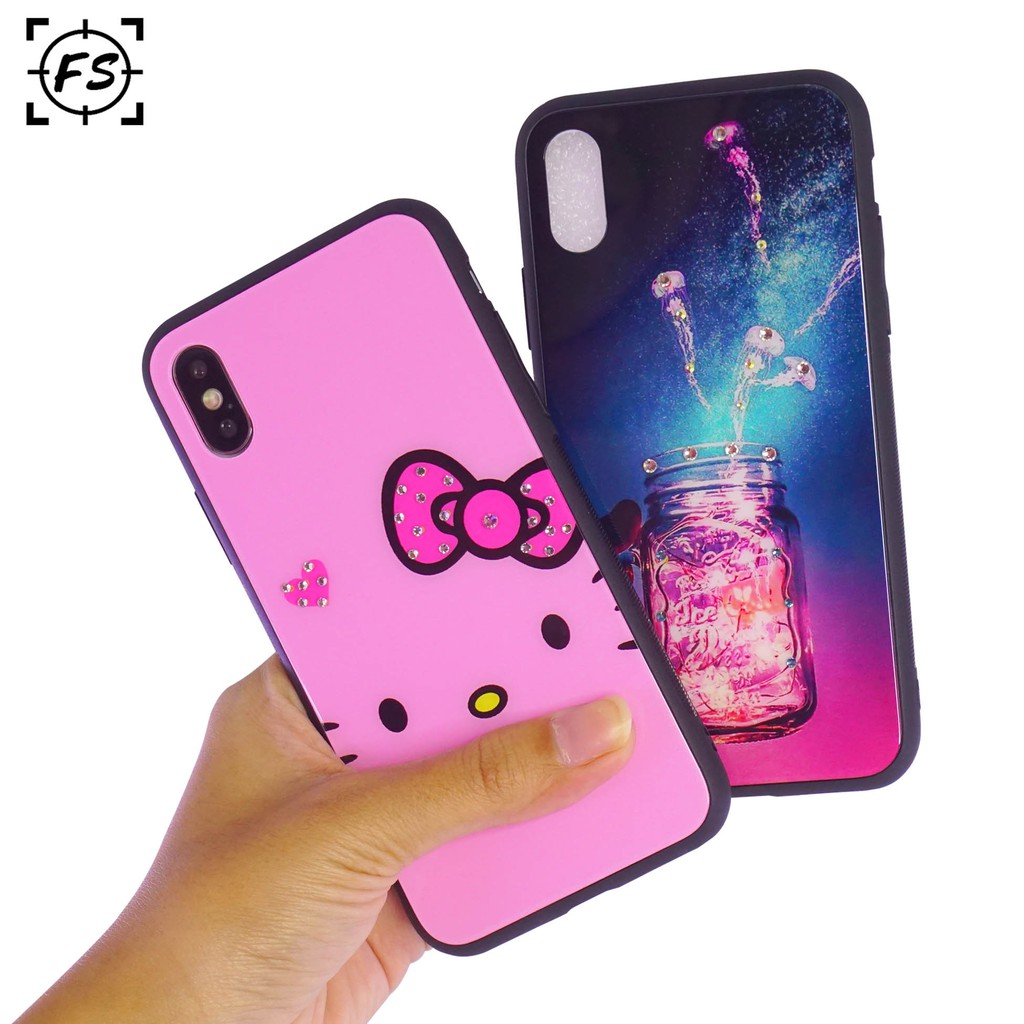 CaseSeller - HardCase FS Glass Case Swaloski XIAOMI Redmi Note 5 Pro / Note 6 Pro / Note 7