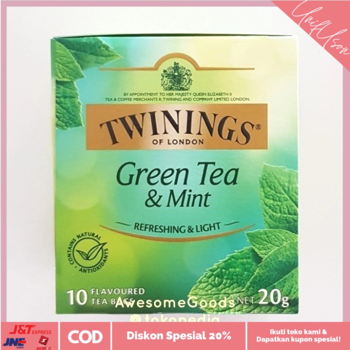 

⭐COD⭐ Twinings Green Tea & Mint 10 Tea Bags