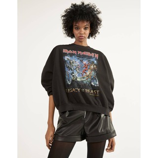  Bershka Sweater Bershka x iron Maiden Shopee Indonesia