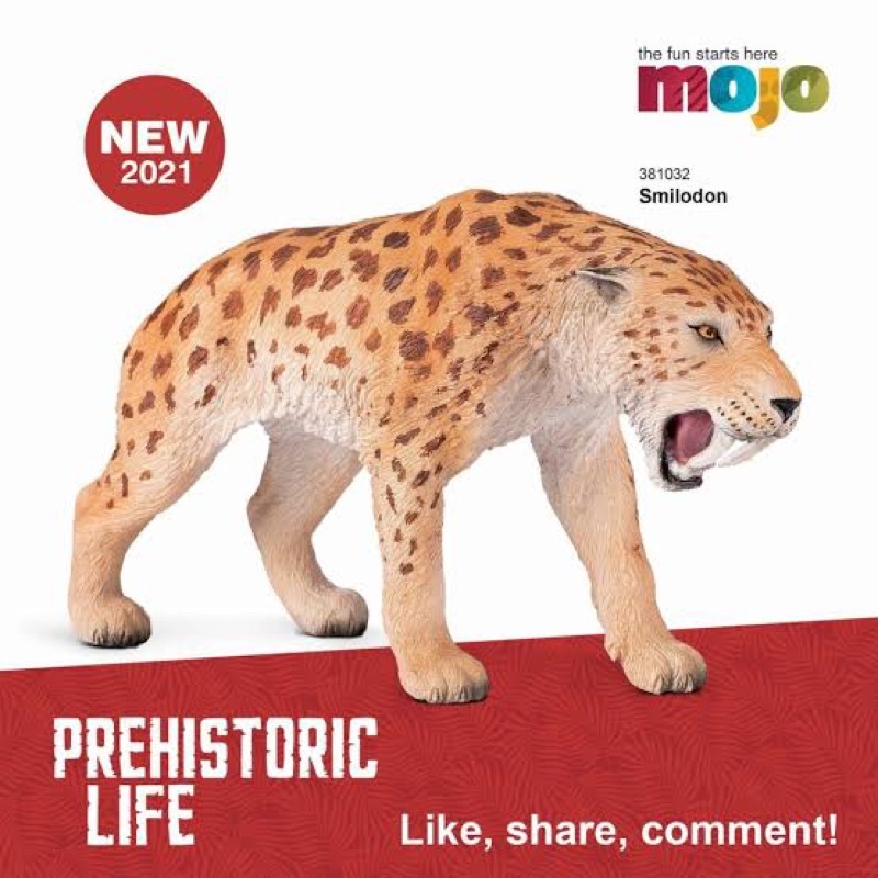 Mojo Fun Smilodon - Prehistoric Collection