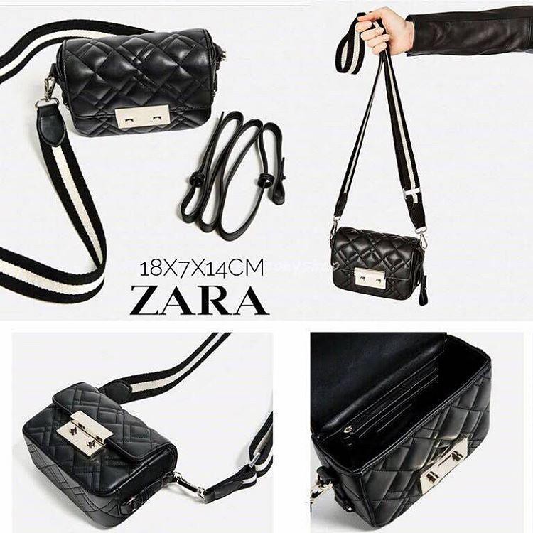 Tas Zara double Look Quilted Mini Crossbody Best Seller
