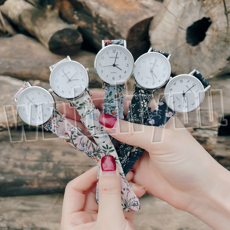 Watchyou Jam Tangan Wanita Korea A0169 Retro Ins Design Simple British Style New Student Quartz Watches