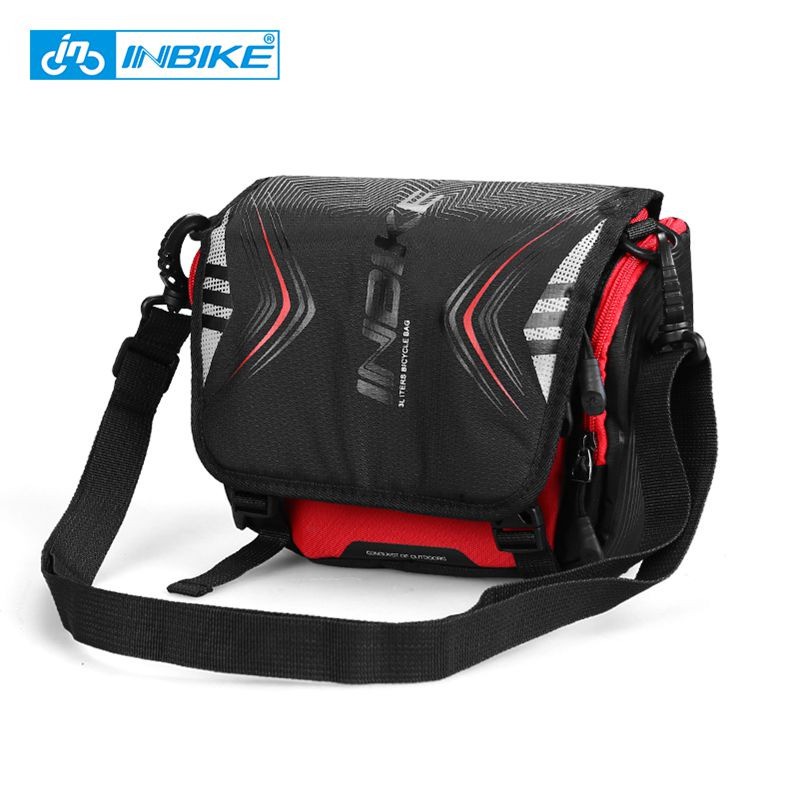 BAYAR DI TEMPAT Tas Sepeda Multifungsi Sporty Bicycle Bag Waterproof - Hitam/Merah