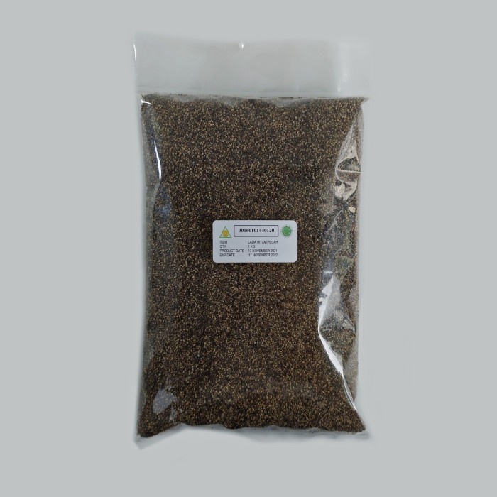 

Black Pepper Crushed / Lada Hitam Kasar 1Kg