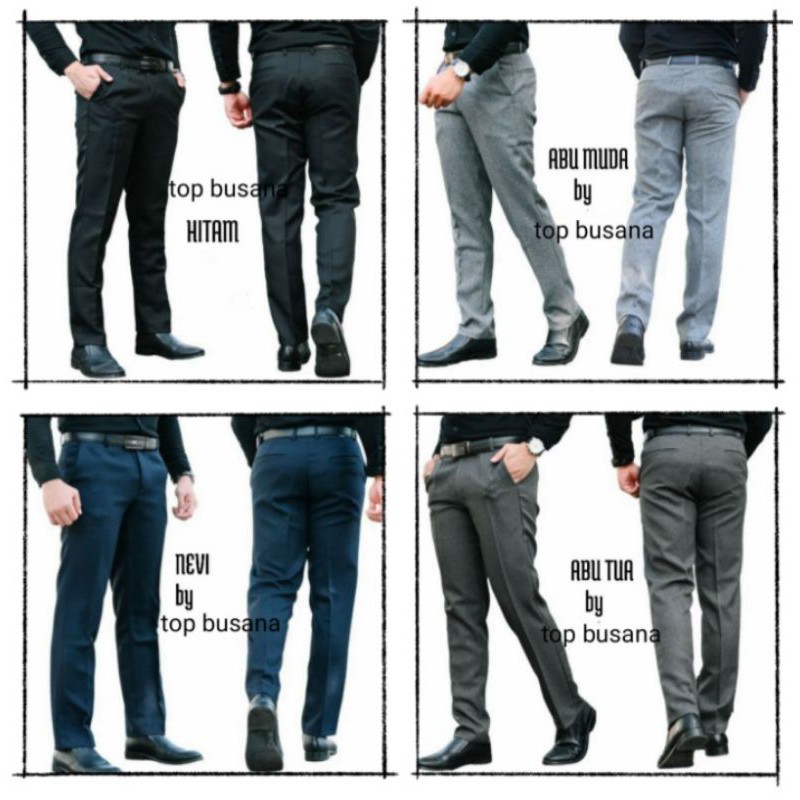 celana kantor pria  | celana formal pria | celana bahan pria | celana kain hitam | celana dasar pria