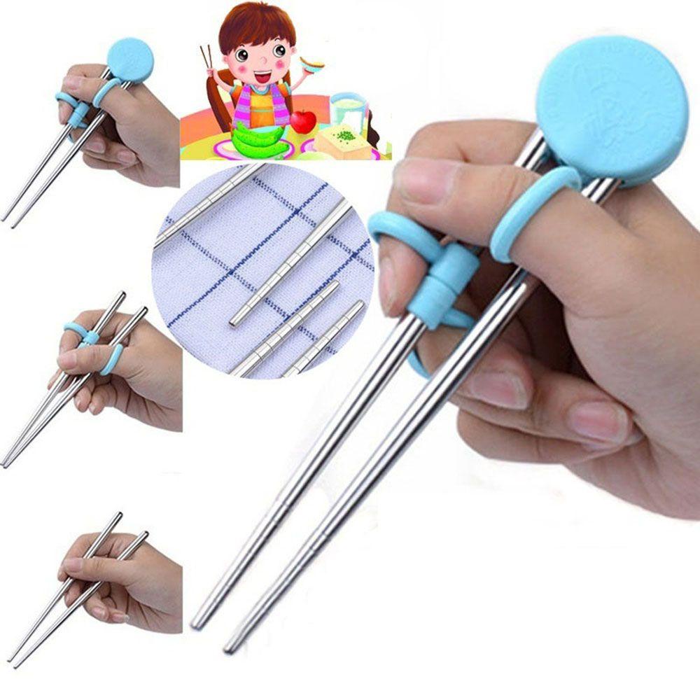 NICKOLAS1 Training Chopstick Tableware Removable Multi-Step Produk Pencerahan Reusable Bayi Anak Anak Stainless Steel