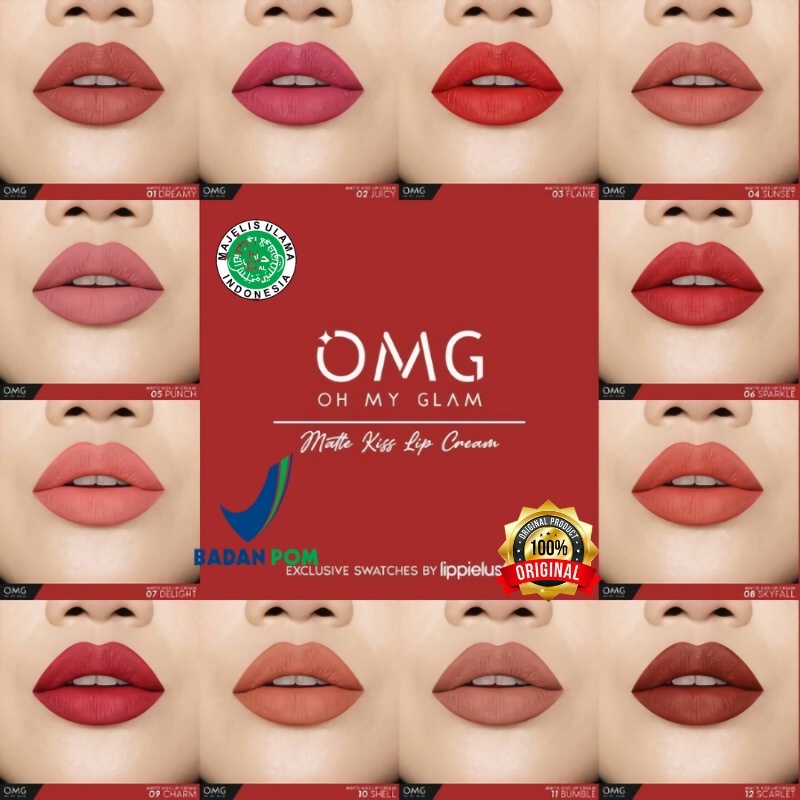 OMG Oh My Glam Matte Kiss Lip Cream Kosmetik