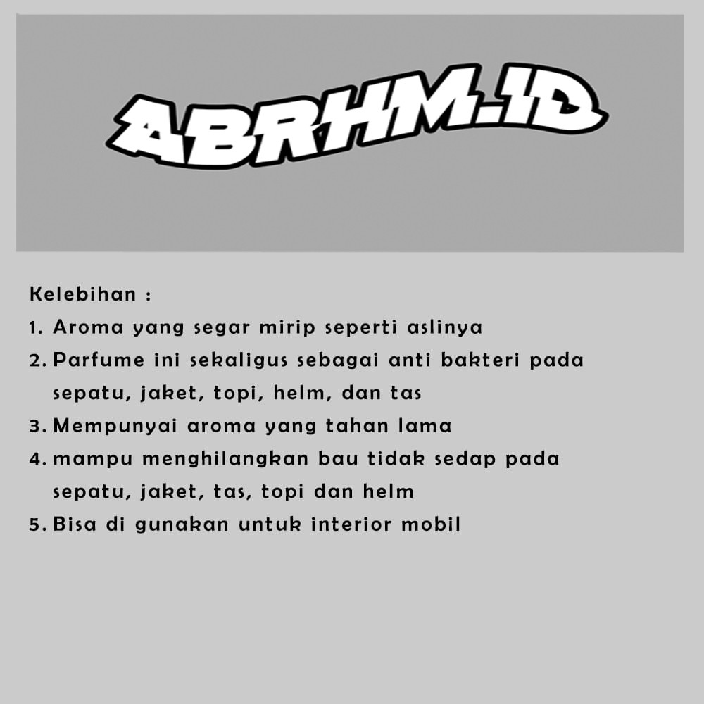 ABRHM - Parfum Pengharum Sepatu bubble gum | Shoes Perfume