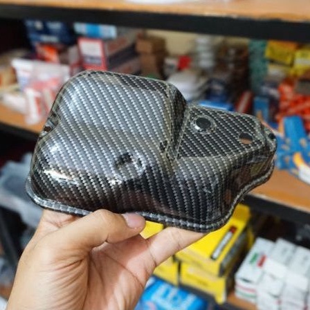 Tutup Karbu Motif Carbon Vespa Excel Exclusive