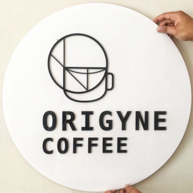 Papan Nama toko 2D Outdoor Tahan Cuaca