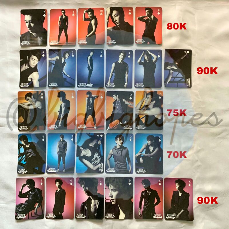 Super Junior SS3 Japan Photocard Yesung Ryeowook Heechul Leeteuk Yesung