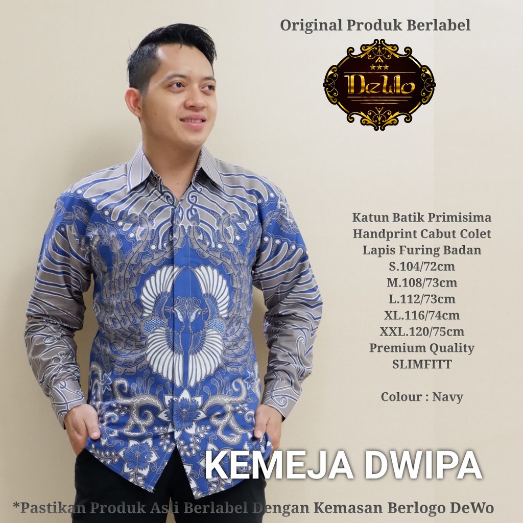 DWIPA DEWO BATIKSOLOAMANAH KEMEJA BAJU BATIK PRIA SOLO LENGAN PANJANG PENDEK LAPIS FURING ATASAN BATIK PREMIUM MODERN KATUN HALUS GARDHANA WIWASATA KOPI HITAM ADIKARA RAGNALA GARUDHAYASA YUDHISTIRA PUTIH WAHYU NAGASENA NALENDRA WISANGGENI IJO BRAHMA