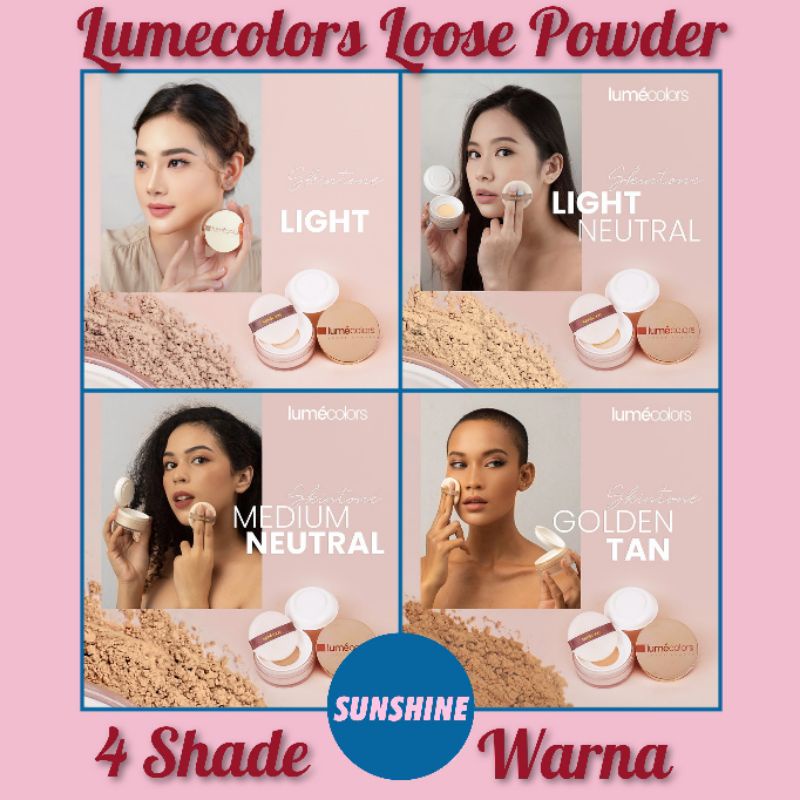 Lumecolors Loose Powder Bedak Tabur Oil Control Long Lasting Pore Blurring Effect-2