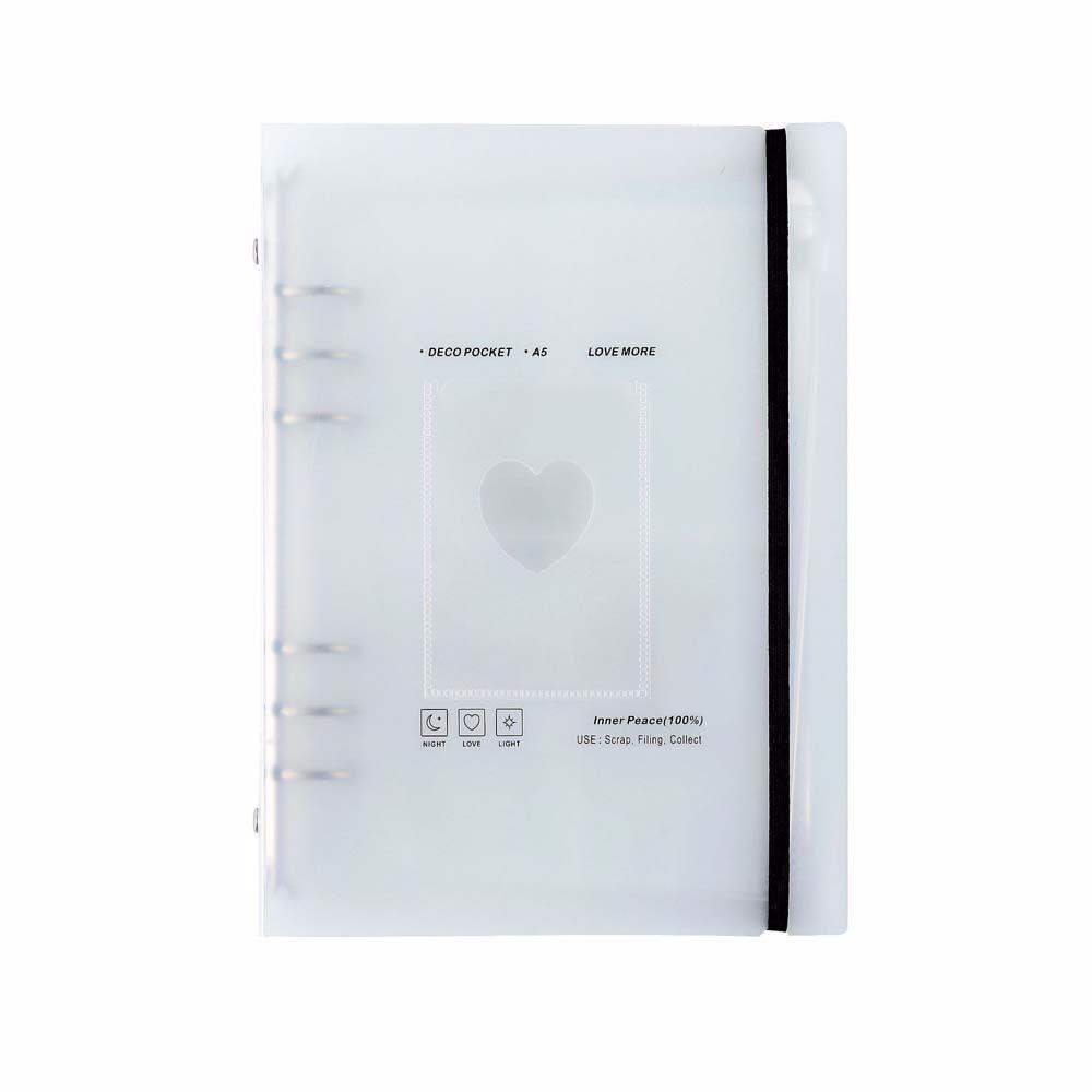 【 ELEGANT 】 Photo Organizer School Supplies Notebook Shell A5 Binder 6 Hole Binder Book &amp; Photo Organizer Loose Leaf Ring Literary Binder
