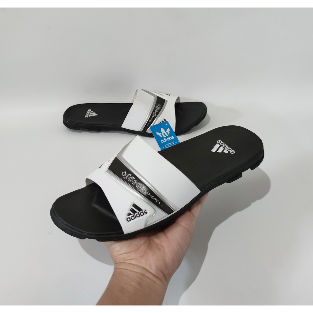 SANDAL PRIA NITRO PUTIH HITAM/SANDAL SELOP PRIA/SANDAL KASUAL/SANDAL DISTRO/SANDAL RUMAH/SANDAL SANTAI