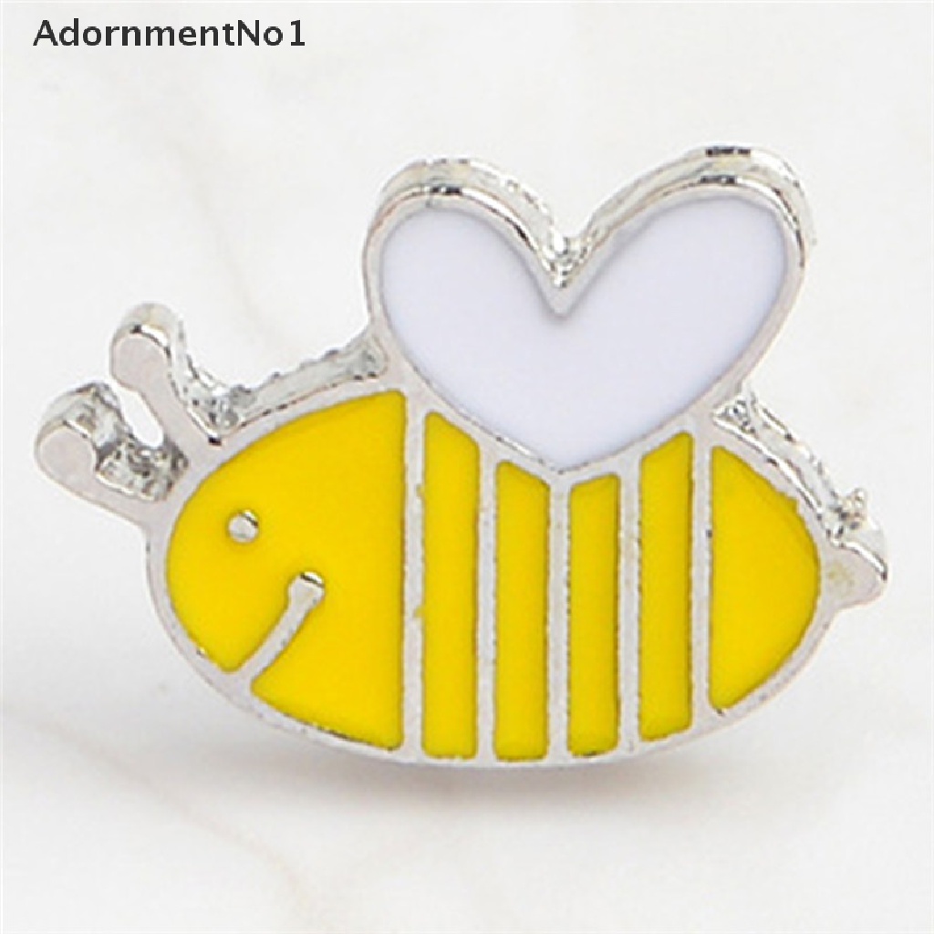 (AdornmentNo1) 4pcs / Set Bros Pin Enamel Bentuk Lebah Untuk Aksesoris Pakaian