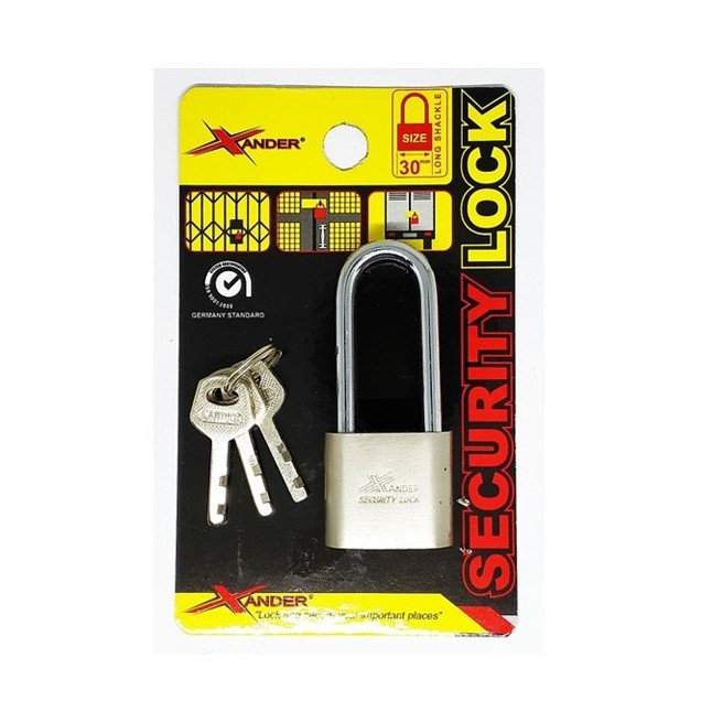 Gembok 30mm Panjang / Xander Security Lock 3 Key