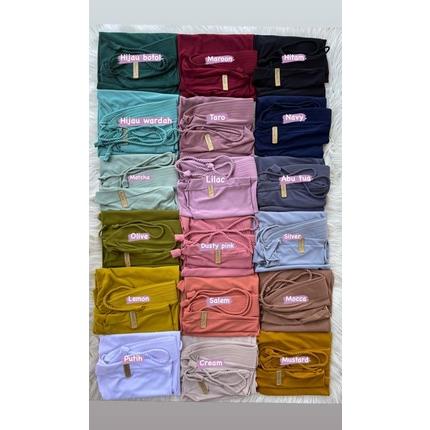 [ORI HUSNA] Bergo Pad Ropel Kids Kerudung Husna Tali kepang [TT.19My22ᴺ]