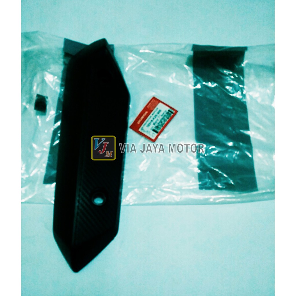 VJM COVER TUTUP TAMENG PELINDUNG KNALPOT BEAT FI 2013 2015 ORI AHM K25