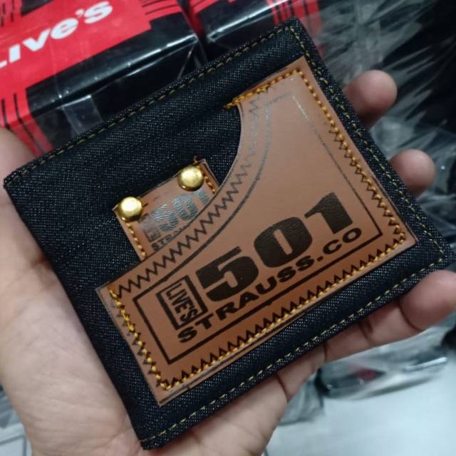 Dompet cowok dompet pria motif jeans simpel keren