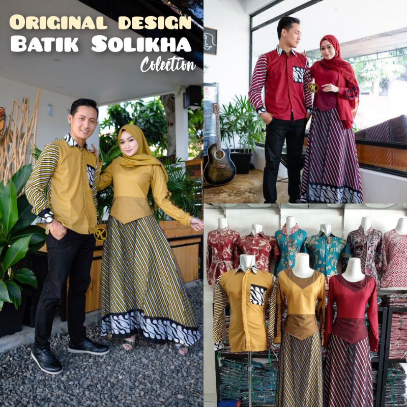 Gamis couple baju muslim Matt toyoba super Batik Tille M L XL XXL