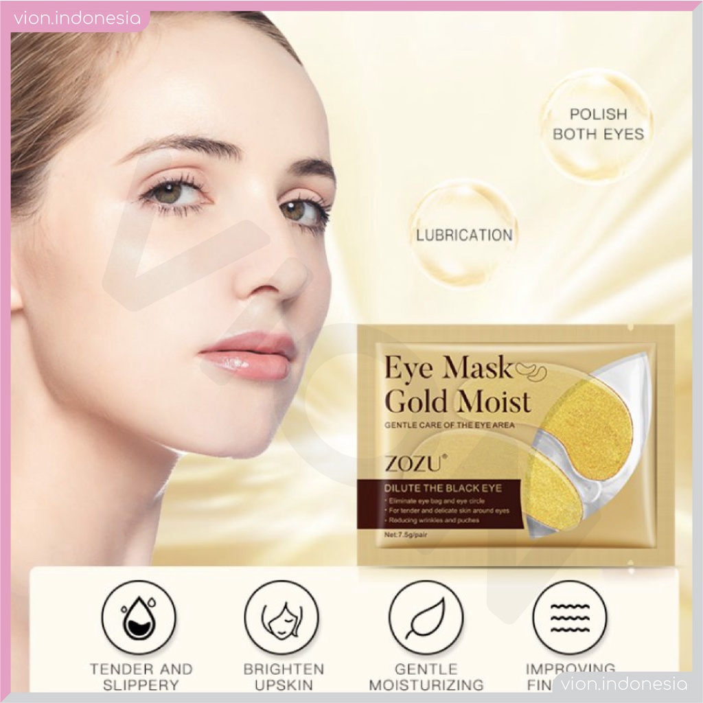 ZOZU Eye Mask Masker Mata Kantong Mata Black Eye Mata Panda Collagen Gold Crystal ZO002