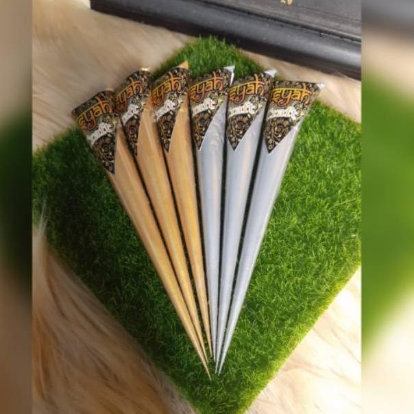 

KUALITAS TERBAIK henna aisyah - henna craft gold dan silver best seller 1pcc 10rb 59LTTB