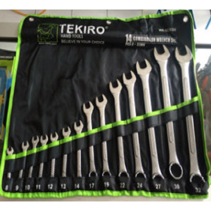 TEKIRO - KUNCI RING PAS 14 PCS 8 - 32 MM PER SET ORIGINAL GROSIR MURAH