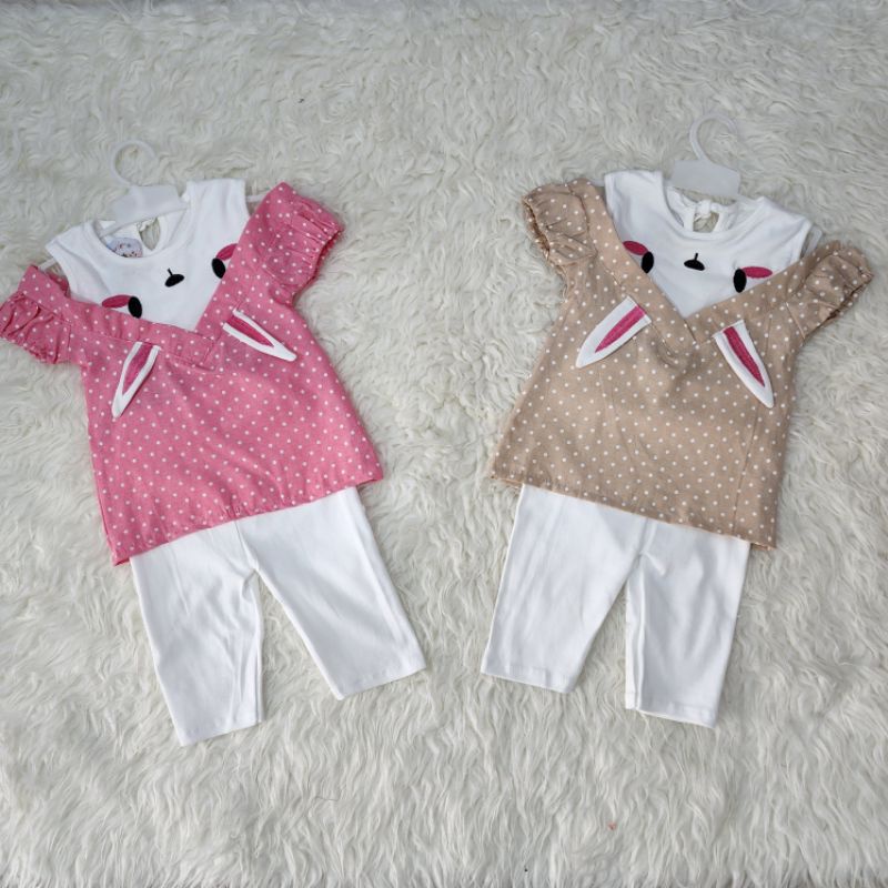 baju bayi perempuan stelan celana babygirl