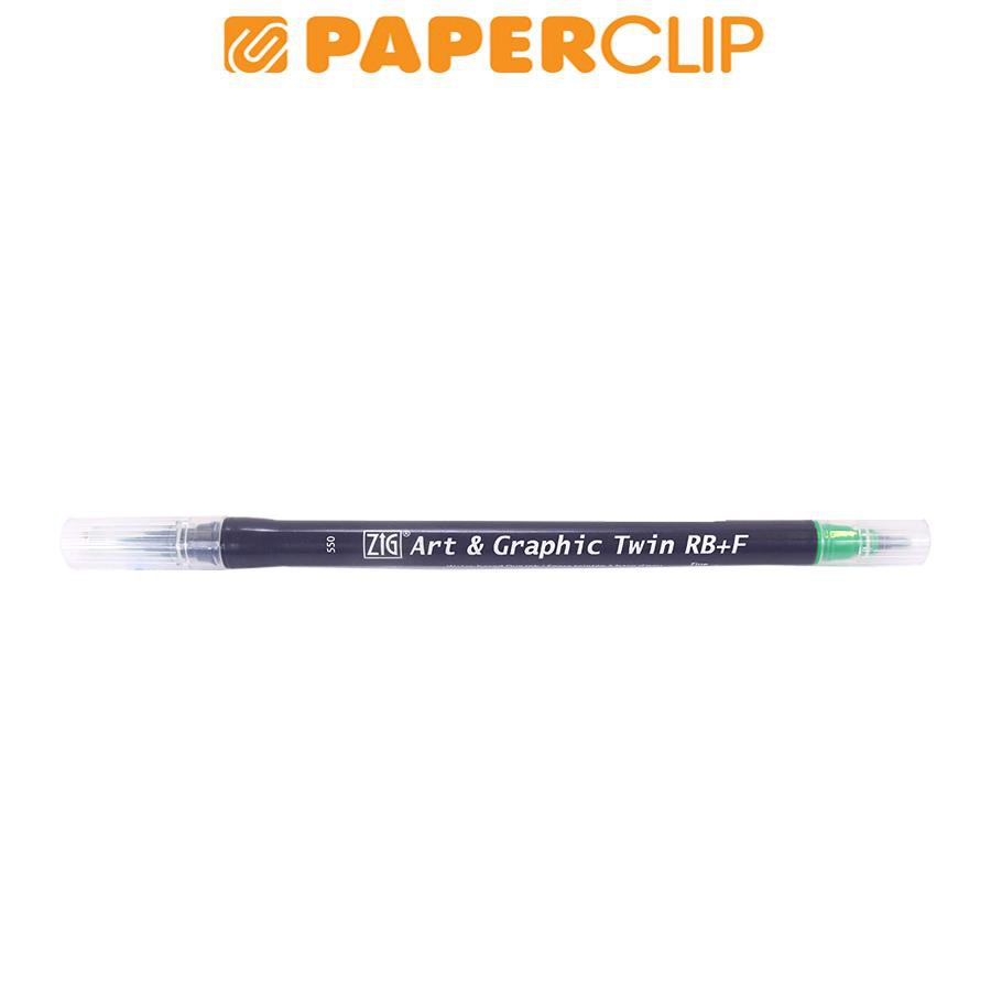 

PEN BRUSH ZIG KURETAKE ART & GRAPHIC TWIN RB+F TUT95 550 EMERALDGREEN