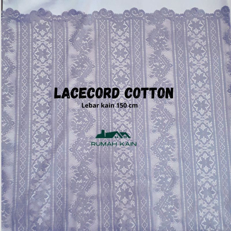 LACECORD COTTON/ LACECORD NON GLITTER / LACECORD / KAIN BRUKAT / LACE / BROKAT