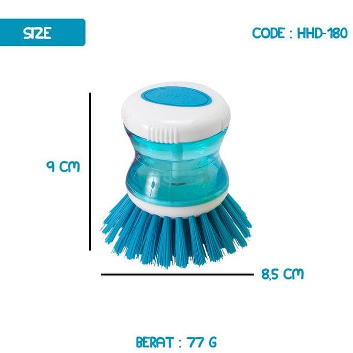 Sikat Panci Inovatif / Sikat Piring Wajan Unik (Bisa Isi Sabun) / Sikat Dispenser Sabun