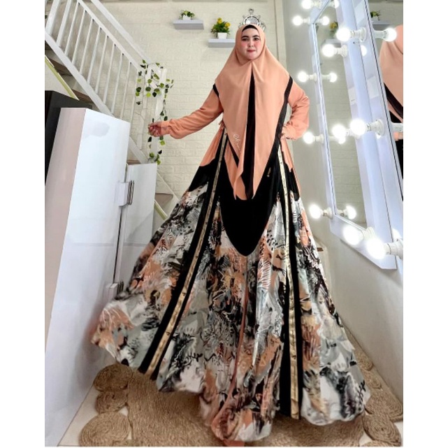 Bellona Bellona Batch 2 Series Ori by Azzahra / Gamis Set Syar’i / Gamis Pesta Mewah / Baju Syari Te
