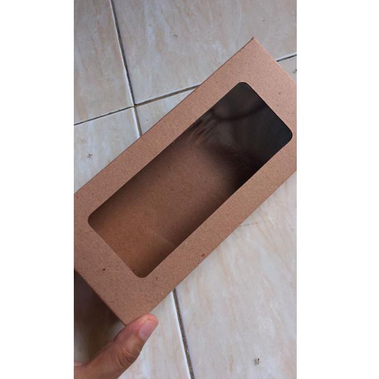 

(SuP3R Seller B0X 22Ma9Am) (ISI 25PCS) Brownies Paper ukuran M/ Dus donat isi 3 Kraft Laminasi 22X10