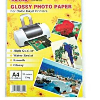 

PROMO 11.11 KODE-655 Joyko Glossy Photo Paper GSP-A4-230 Ukuran A4 Gsm Kertas Print Foto Mengkilap