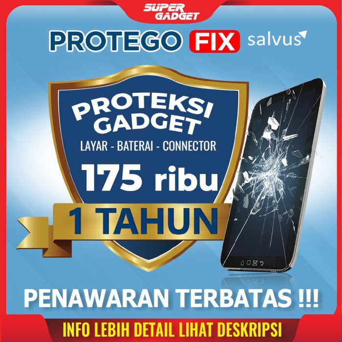 Proteksi Handphone &amp; Tablet Garansi+ Fix Salvus 175k