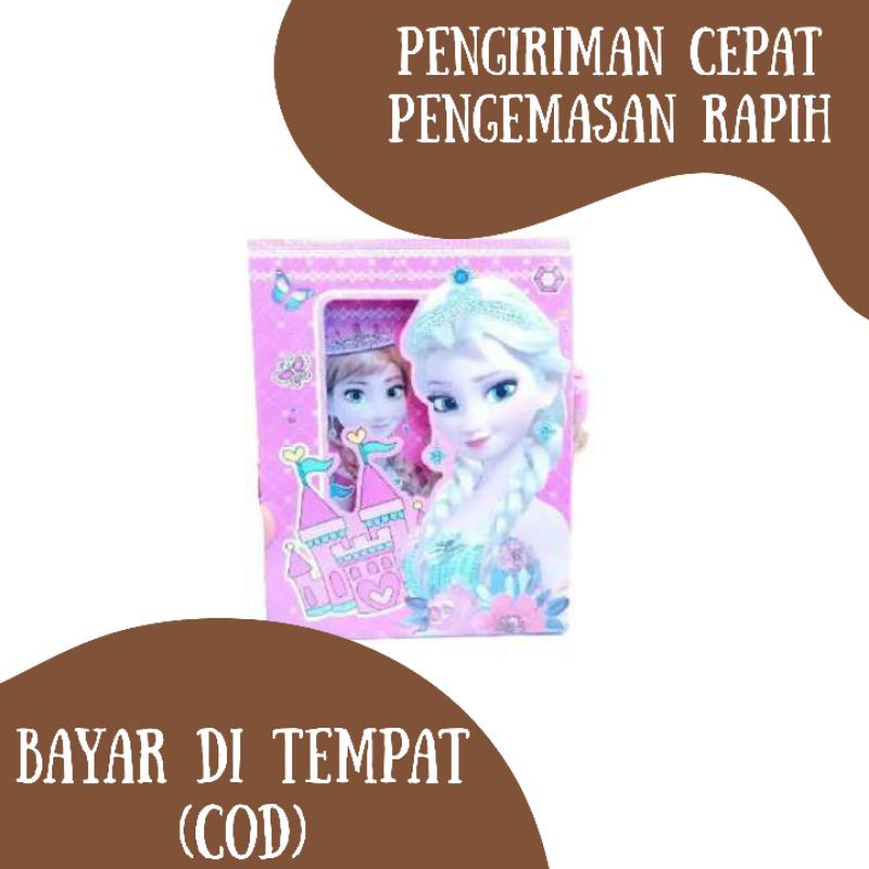 

BUKU DIARY FROZEN LOL BESAR NOTE BOOK DENGAN KUNCI GEMBOK TEBAL GEMBOK KARAKTER MUSLIM MURAH LUCU