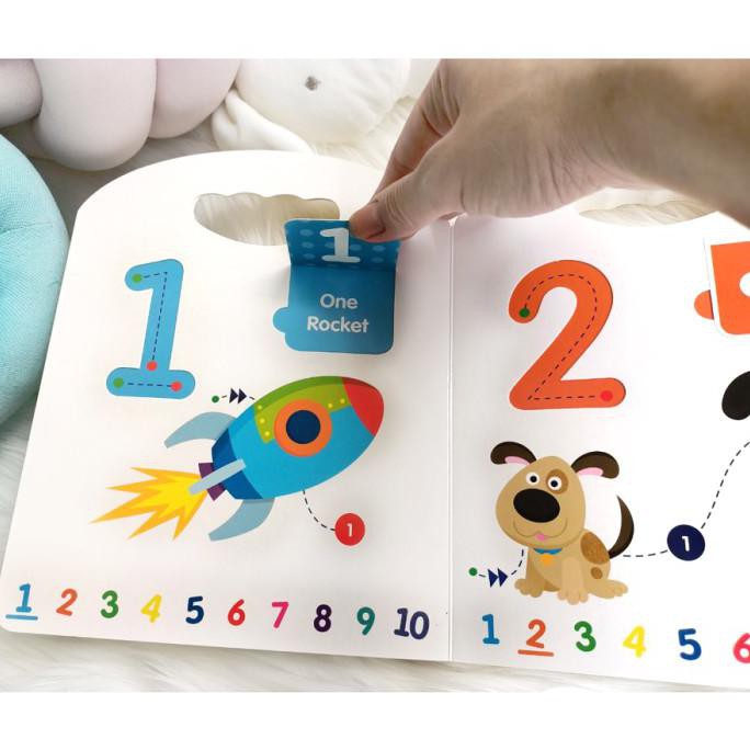 Touch And Trace 123 Board Book - Trace The Numbers & Lift The Flaps