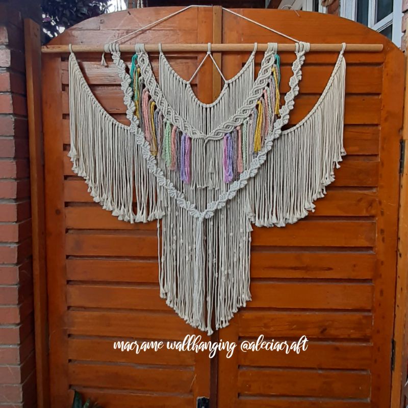 HiasanDindingMacrame,Macrame,Hiasan Dinding Macrame,Hiasan Dinding,Pajangan