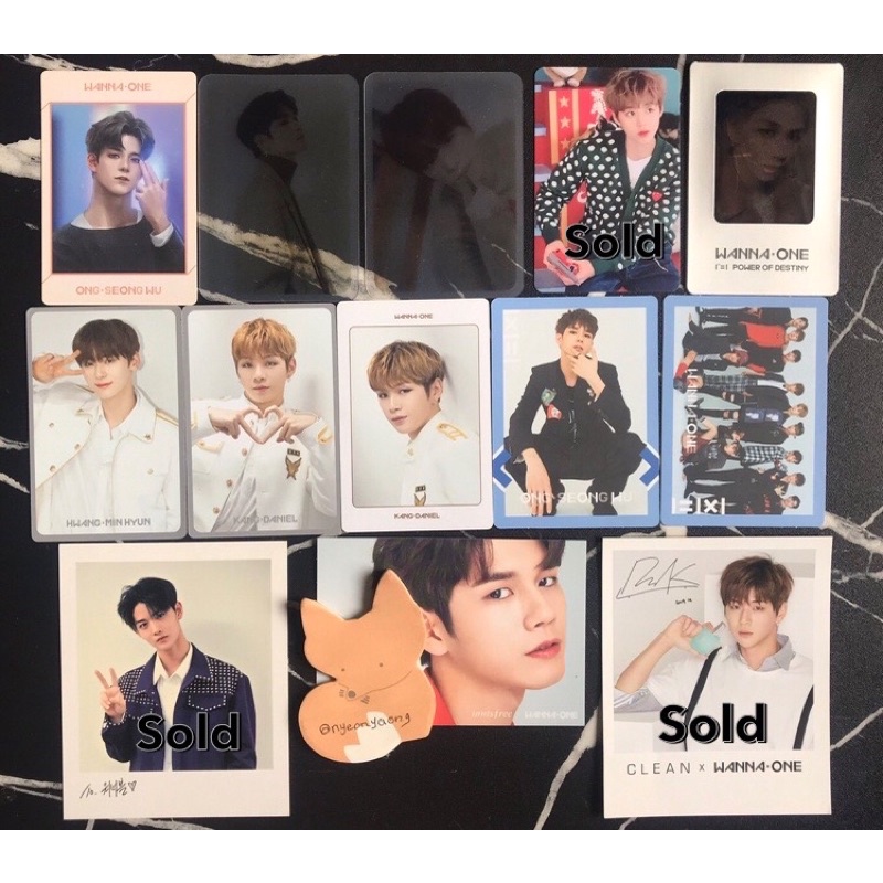 photocard wannaone daniel minhyun ong seongwu
