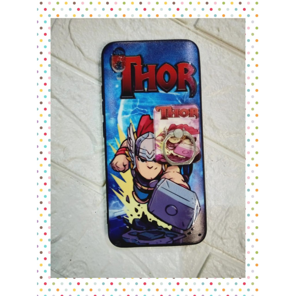 Case VIVO V11+Iring motif kartun Hulk dan Thor