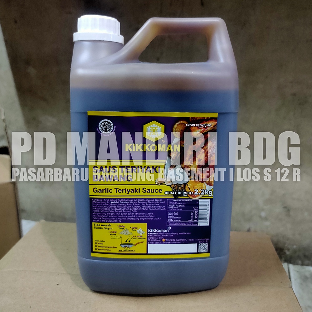 

KIKKOMAN SAUS TERIYAKI BAWANG 2,2 KG