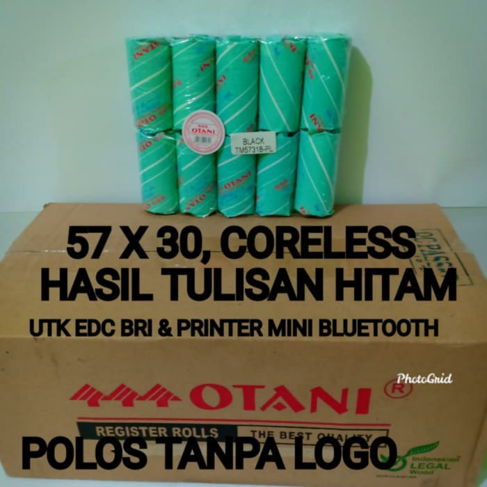 Jual Kertas Thermal Kertas Struck Kertas Kasir X Otani Hitam