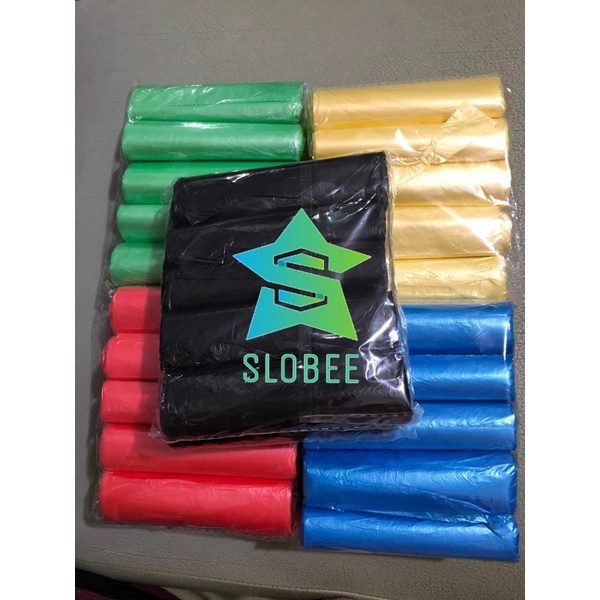 plastik sampah roll jumbo 45x50cm isi 100 lembar kantong sampah gulung besar isi 5roll